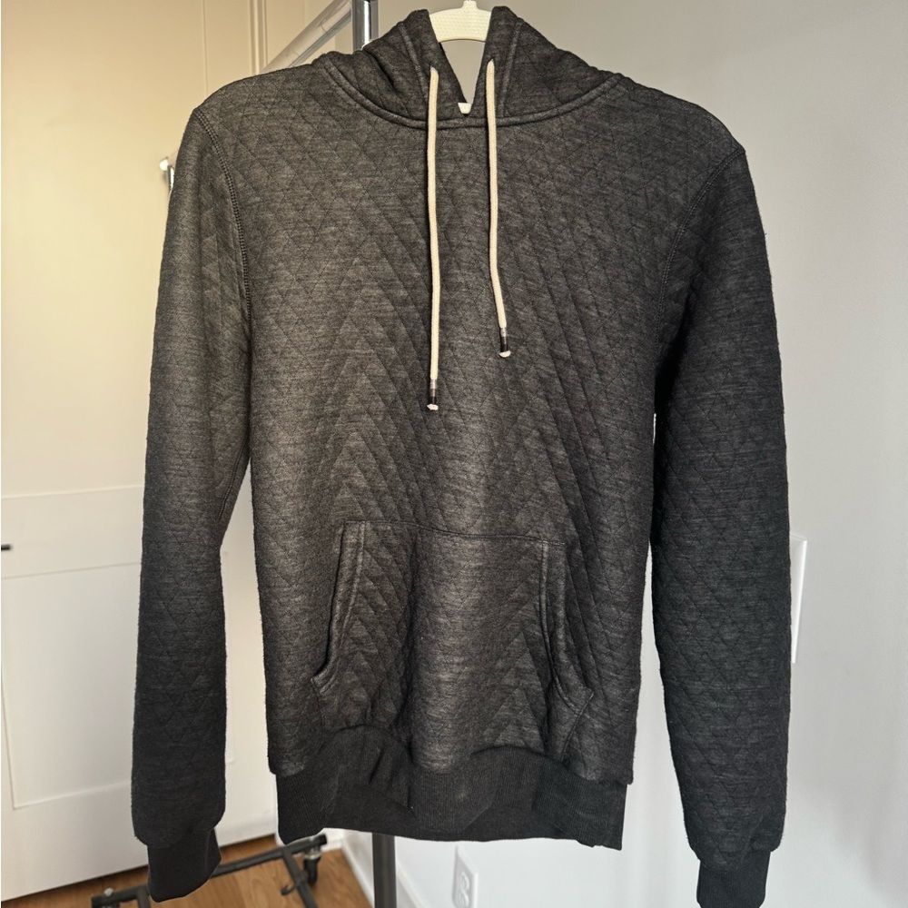 Marine Layer Quilted Charcoal Hoodie Women’s XS